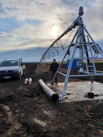 Mezőgazdasági öntözés referencia 1